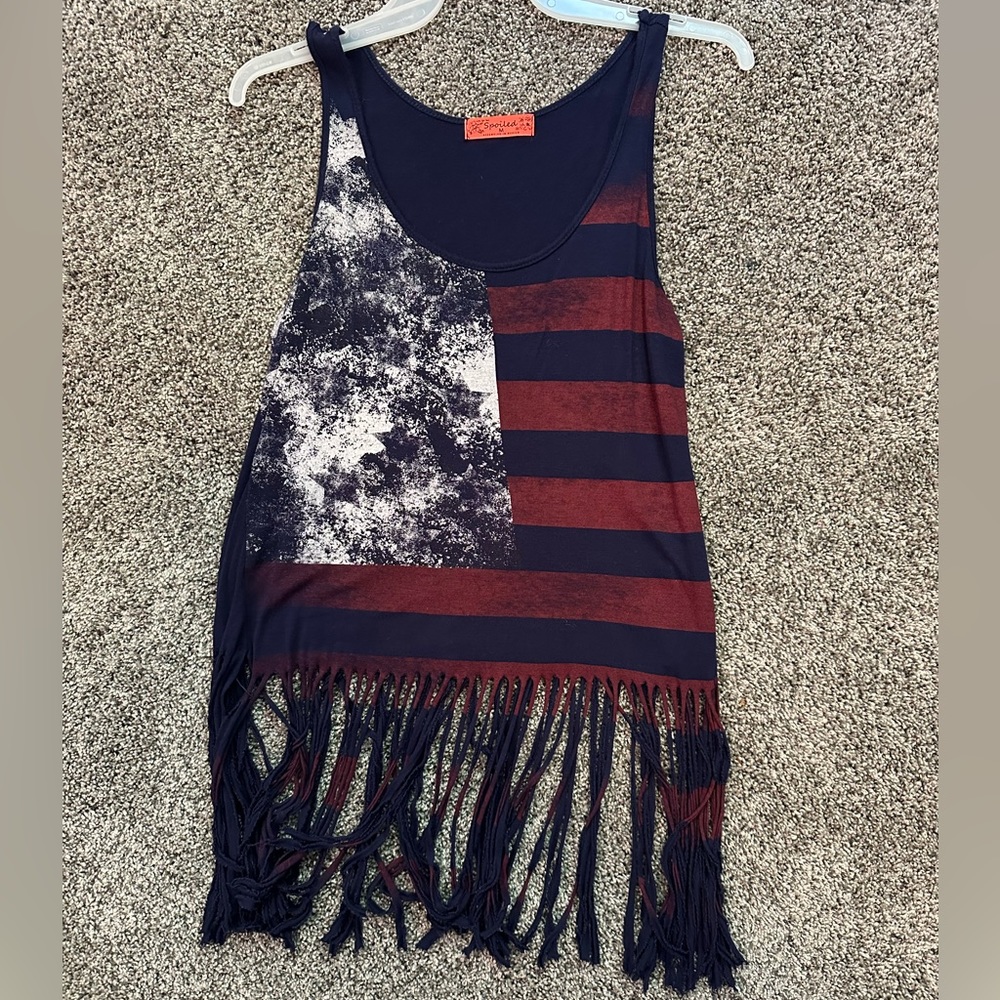 4th of July Tank Top Juniors M